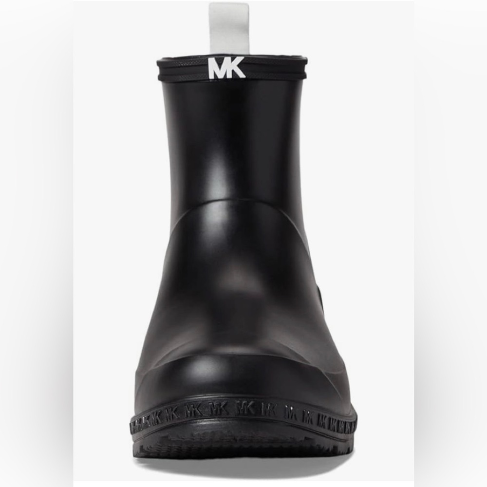 Michael Kors Black Ankle Rain Bootie Rubber Boots 6 NWT - Picture 3 of 11